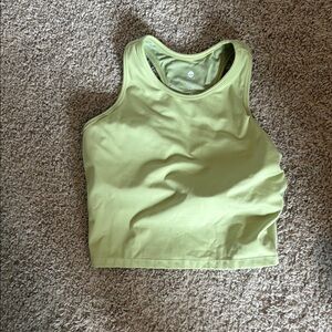 Senita Athletics Lime Green Women's crop sports bra